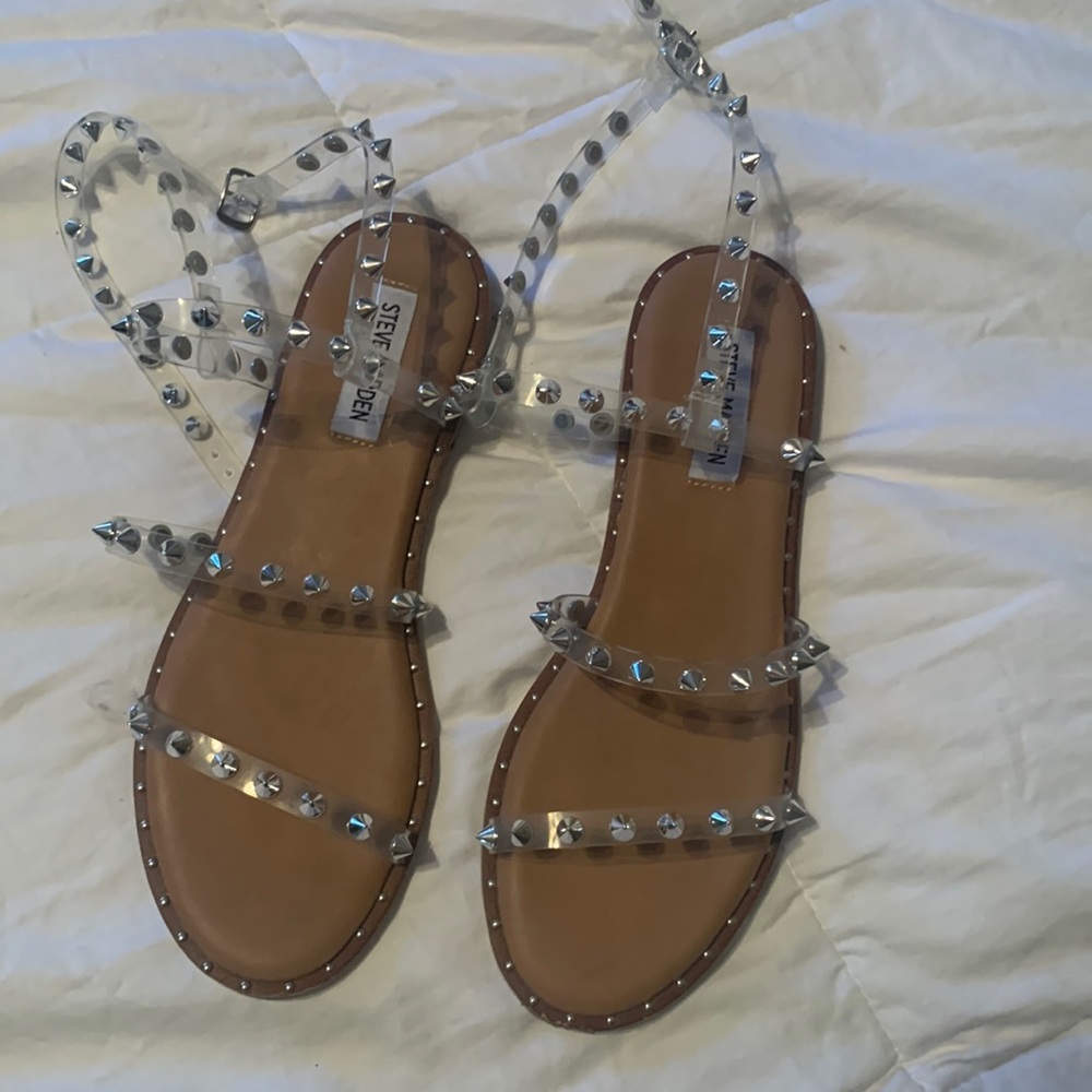 Strappy studded sandals